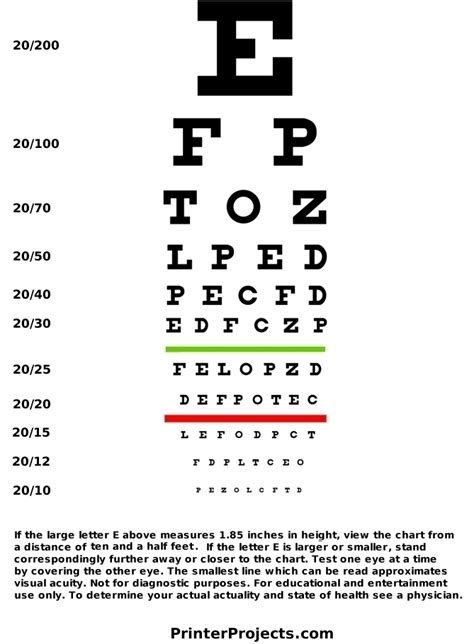 Free Eye Chart Printable jaelsabol