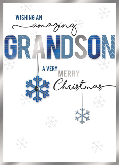 Printable Grandson Christmas Cards