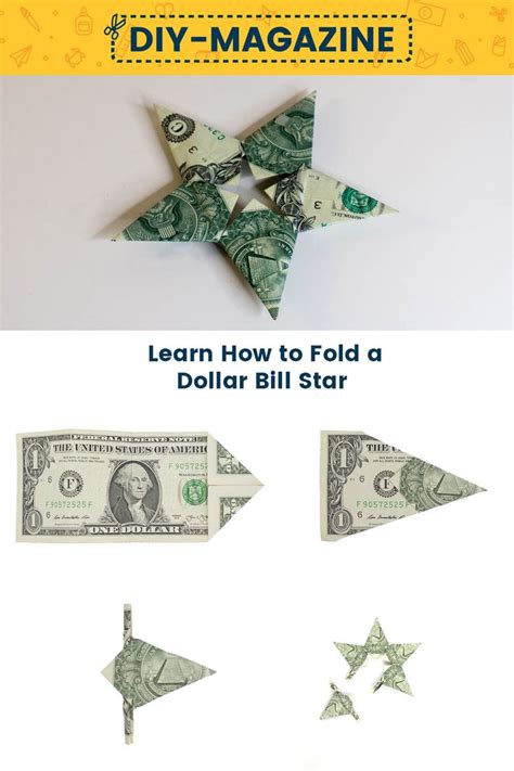 Easy Money Origami Star Instructions