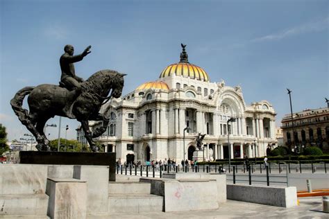 Palace of Fine Arts in Mexico City. Stock Image - Image of destination ...