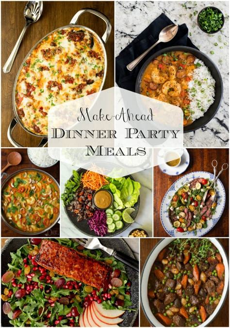 Make-Ahead Dinner Party Meals | Dinner party recipes, Dinner party entrees, Dinner party mains