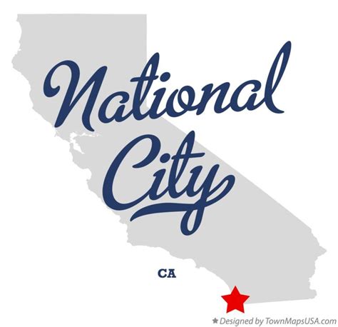 Map of National City, CA, California