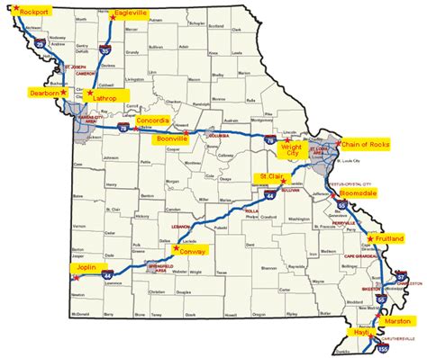 Interstate 44 Mile Marker Map - Sioux Falls Zip Code Map