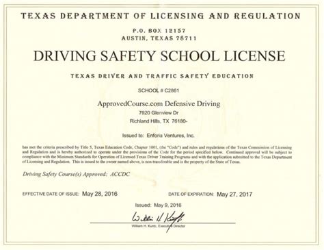 Approved Course Defensive Driving Review (Approvedcourse Regarding Safe Driving Certificate ...