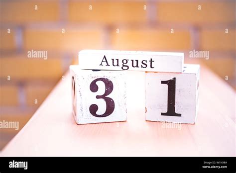 31st of August - August 31 - Birthday - International Day - National Day Stock Photo - Alamy