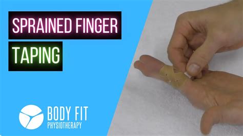 Sprained Finger Taping I How to Tape Your Sprained Finger - YouTube