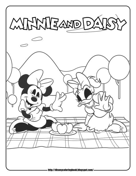 Minnie Mouse And Daisy Duck Coloring Pages at GetColorings.com | Free printable colorings pages ...