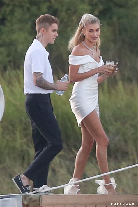 Justin Bieber and Hailey Baldwin at Their Wedding Rehearsal Dinner ...