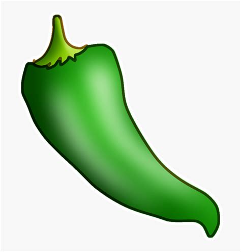 Hot Pepper Clipart , Png Download - Cartoon Transparent Green Chilli, Png Download , Transparent ...