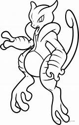 Mega Mewtwo Pokemon Coloring Pages  Free Printable sketch template