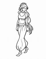 Hula Dancer Coloring Pages sketch template