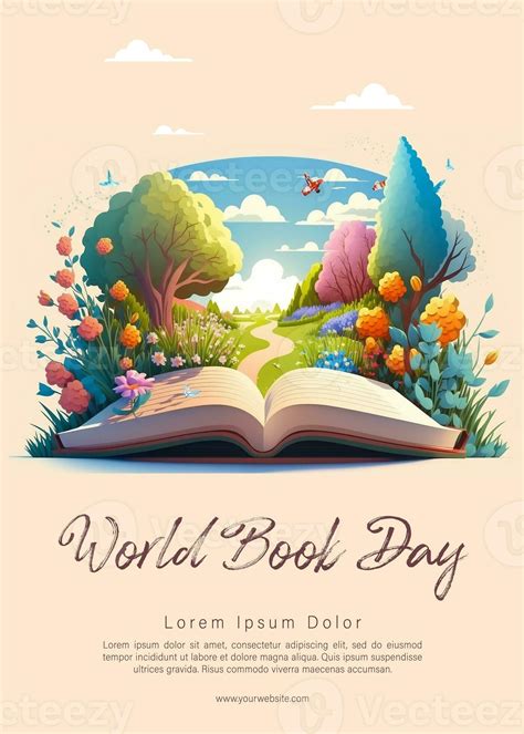 World Book Day Poster Design. Generative ai photo 24137631 Stock Photo at Vecteezy