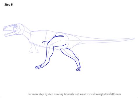 Learn How to Draw a Megalosaurus (Dinosaurs) Step by Step : Drawing Tutorials