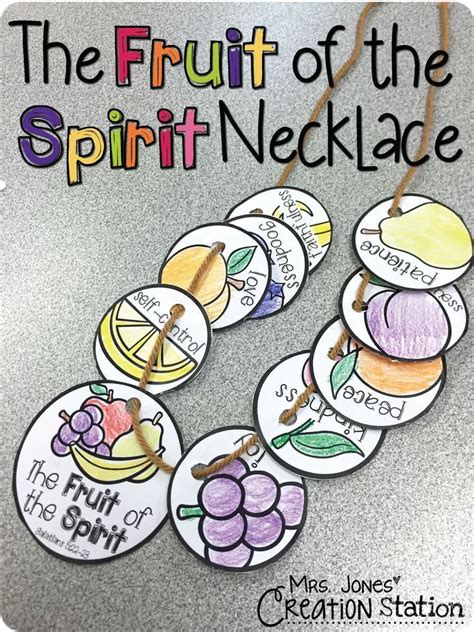 The Fruit of the Spirit Necklace - Mrs. Jones Creation Station | Sunday ...