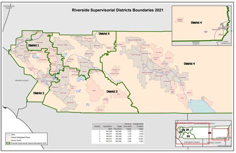Riverside County Board of Supervisors adopts new maps for county supervisorial districts ...