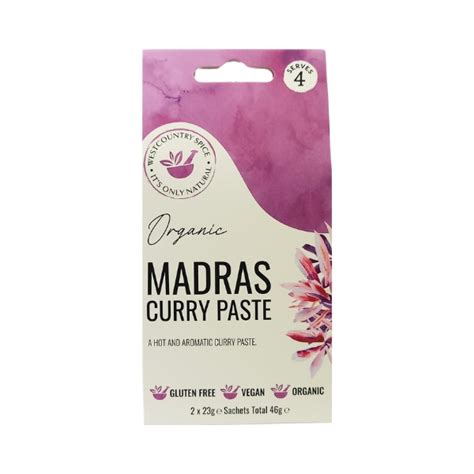 ORGANIC MADRAS CURRY PASTE Westcountry Spice