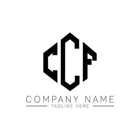 CCF letter logo design with polygon shape. CCF polygon and cube shape ...