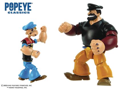 MAR228379 - POPEYE CLASSICS POPEYE VS BLUTO PX 1/12 AF 2PK SET ...