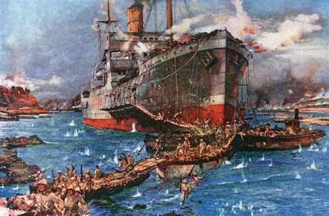 The Gallipoli campaign: Part IV: The first landings at Cape Helles and Y Beach on 25th April ...