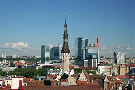 Skyline Of Tallinn Photograph by Guy Vanderelst