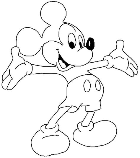 mickey mouse cartoon images for colouring | Only Coloring Pages