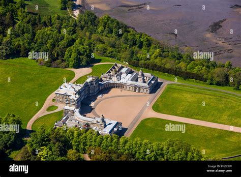 Hopetoun House, Aerial View Stock Photo - Alamy