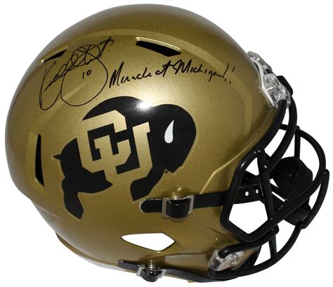 Kordell Stewart Autographed Colorado Buffaloes F/S Helmet Insc. Beckett – Denver Autographs