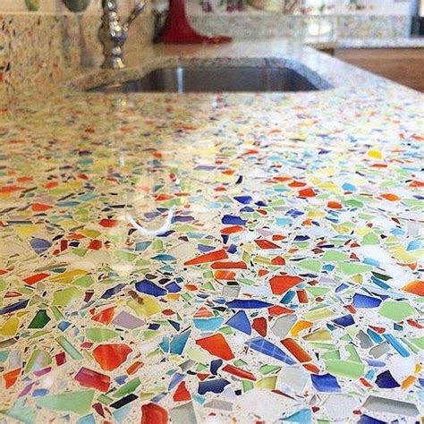 Advantages and disadvantages of recycled glass countertops