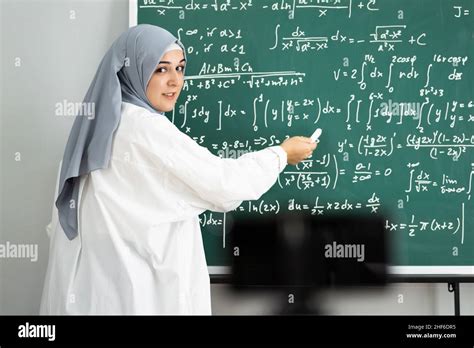 Muslim Teacher Woman In Online Conference On Phone Stock Photo - Alamy