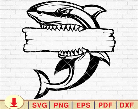 Shark in the Ocean Svg Shark Design Svg Shark Svg Shark - Etsy