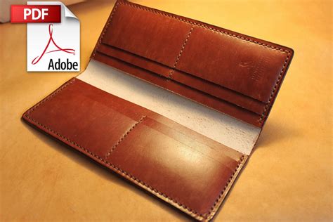 Leather Long Wallet Pattern // Leather Wallet Pattern