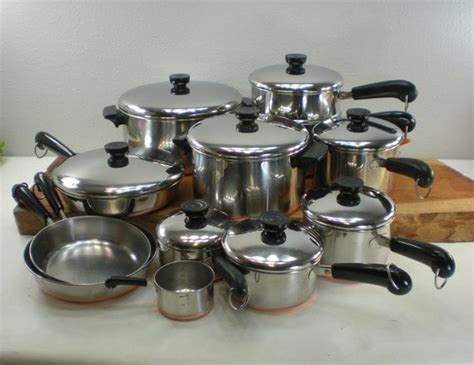 Revere Ware 20 Piece Cookware Set Stainless by oldetymestore