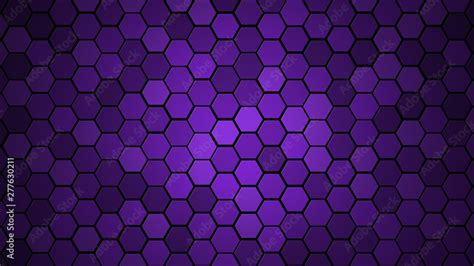 Honeycomb Grid tile random background or Hexagonal cell texture. in color Proton purple or ...