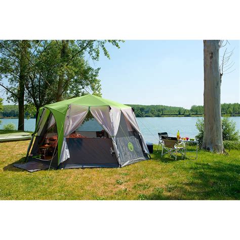 Coleman Tent Octagon, 6 to 8 Man Festival Dome Tent, Waterproof Family ...