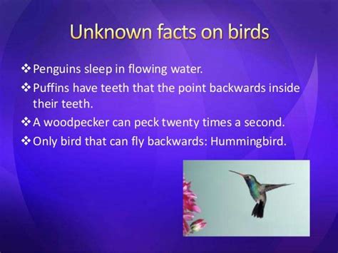 Unknown facts