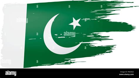 Pakistan flag, vector illustration on a white background Stock Vector Image & Art - Alamy