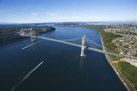 Walking Across the Narrows Bridge in Tacoma