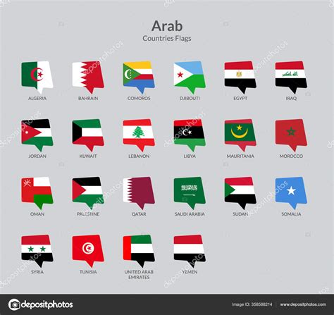 Arab Countries Flag Icons Collection — Stock Vector © Shaadjutt36 ...