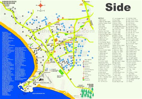 Side hotel map - Ontheworldmap.com