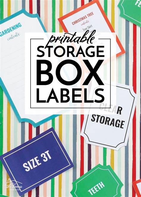 Printable Storage Box Labels | The Homes I Have Made