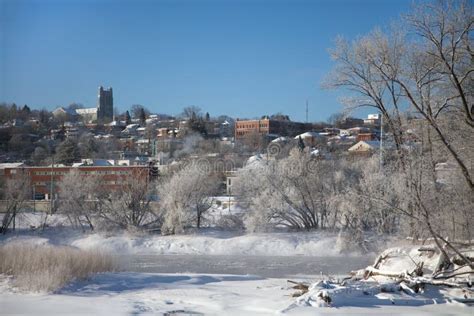 Sherbrooke Downtown Quebec Canada, Winter Landscape Cold Temperature ...