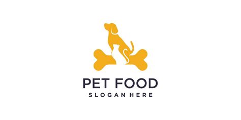 Pet food icon logo design with creative element concept Premium Vector 9796922 Vector Art at ...