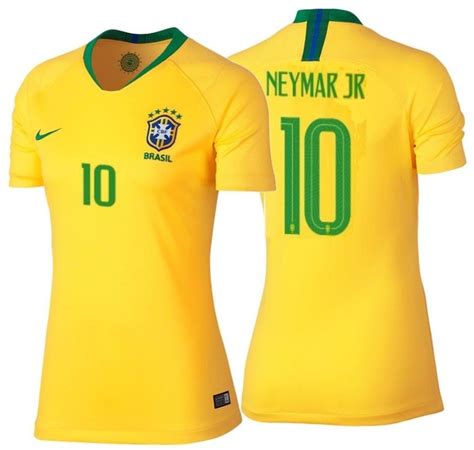 NIKE BRAZIL 2018 WOMEN'S HOME `NEYMAR`JERSEY - Soccer Plus