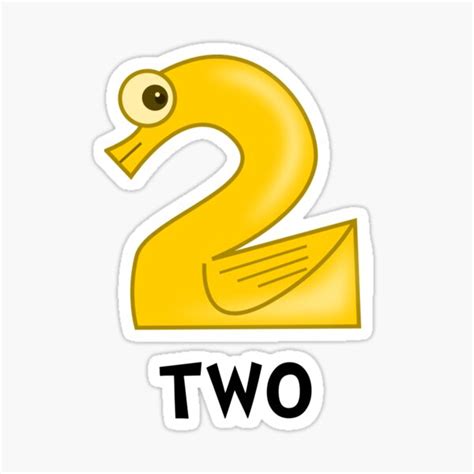 "Number Two" Sticker for Sale by TheBestStore | Redbubble