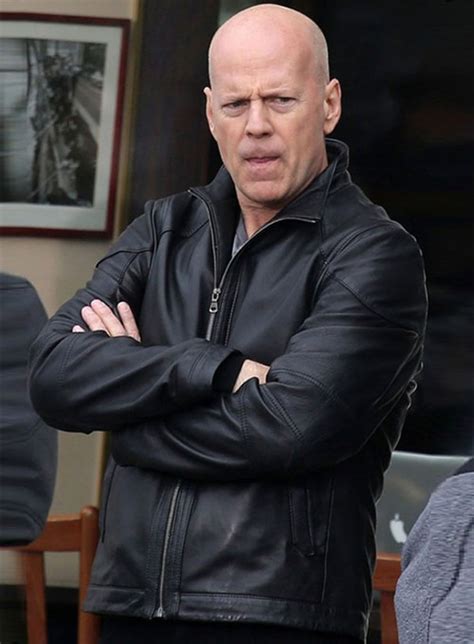 Bruce Willis Red 2 Leather Jacket : LeatherCult