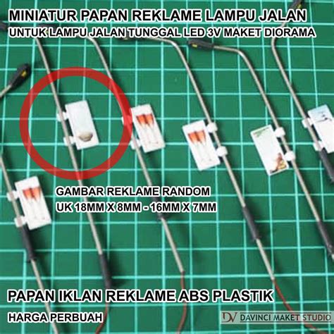 Jual Miniatur Papan Iklan Reklame untuk Lampu Penerangan Jalan Umum ...