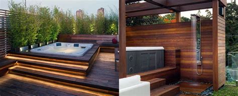 Top 80 Best Hot Tub Deck Ideas - Relaxing Backyard Designs