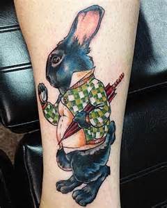 Rabbit Tattoo by Kelly Severtson at www.tattoofactory.com Great Work ...