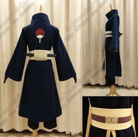 Naruto Uchiha Madara Akatsuki Ninja Cosplay Costume With Tobi Obito ...