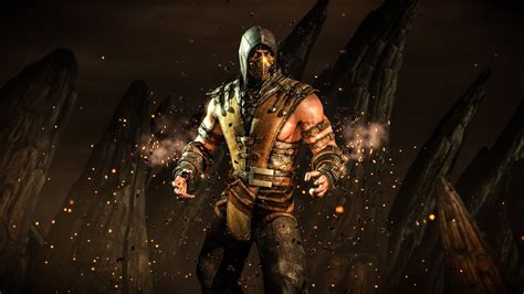 Mortal Kombat X Scorpion Hellfire 4K wallpaper | Mortal kombat x wallpapers, Scorpion mortal ...